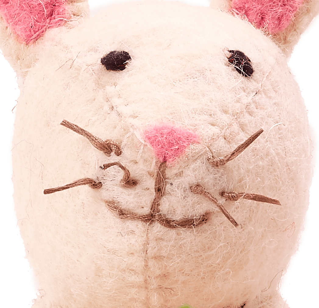 Hand Felted Wool Easter Bunny