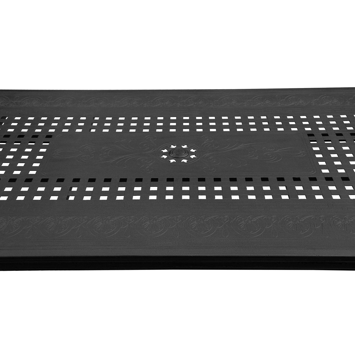 Outdoor Aluminum 9pc Rectangular Patio Dining Set with Eight Chairs