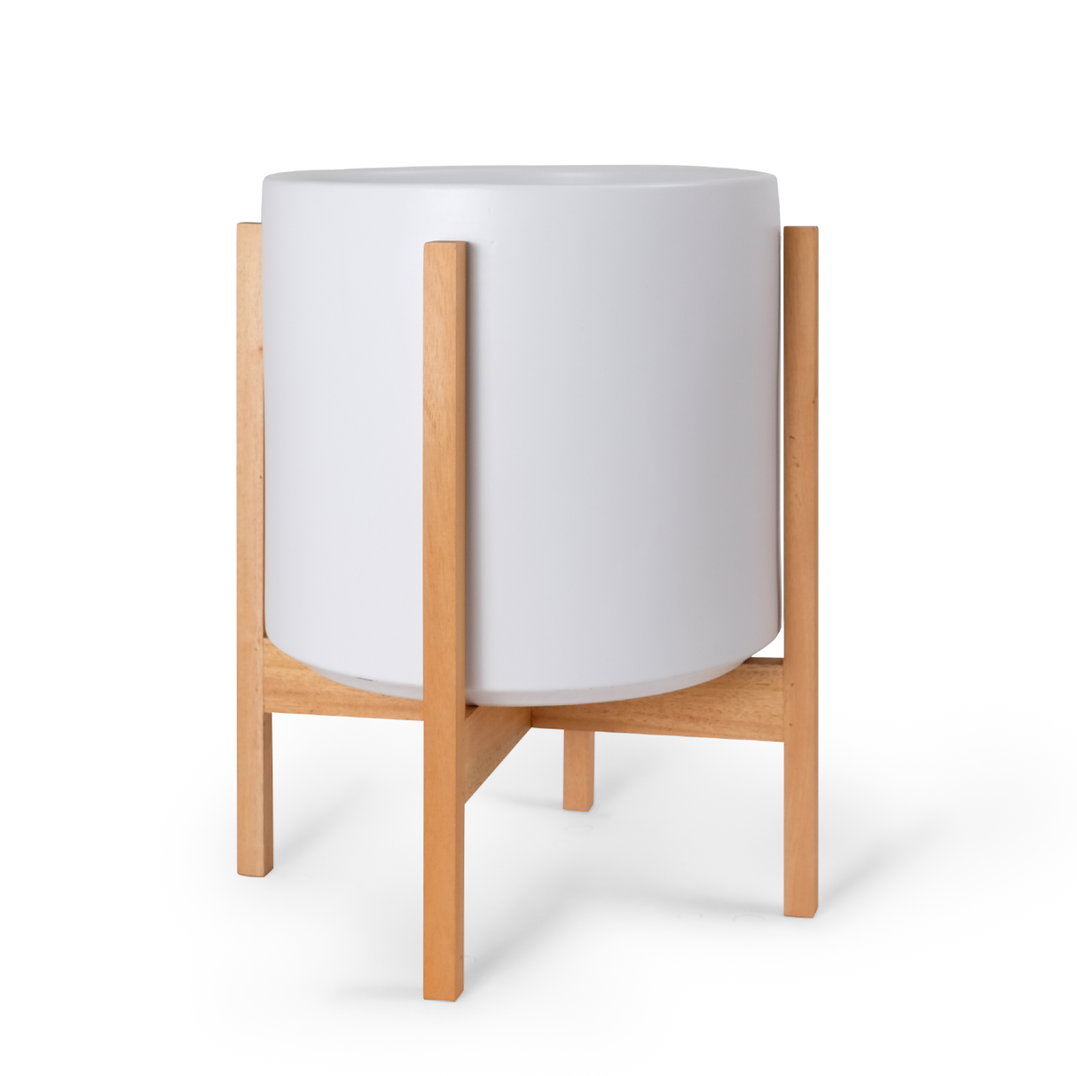 Solid Goods Ceramic Cylinder– With or Without Mahogany Stand