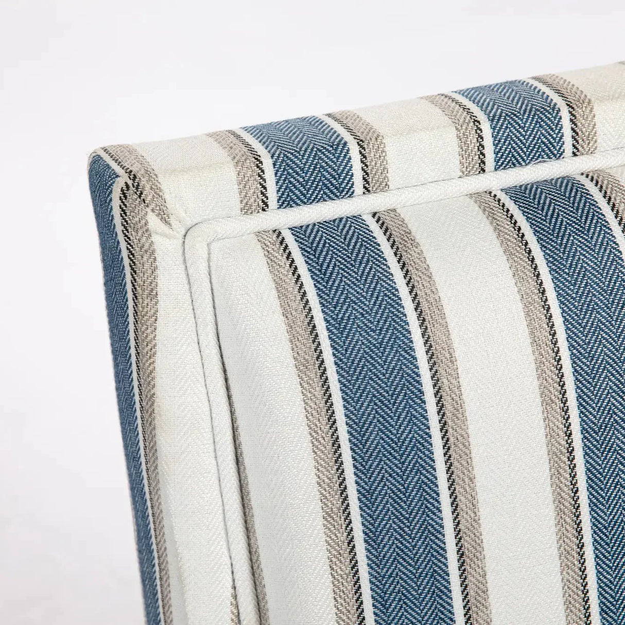 Ocean Stripe Upholstered Accent Chair