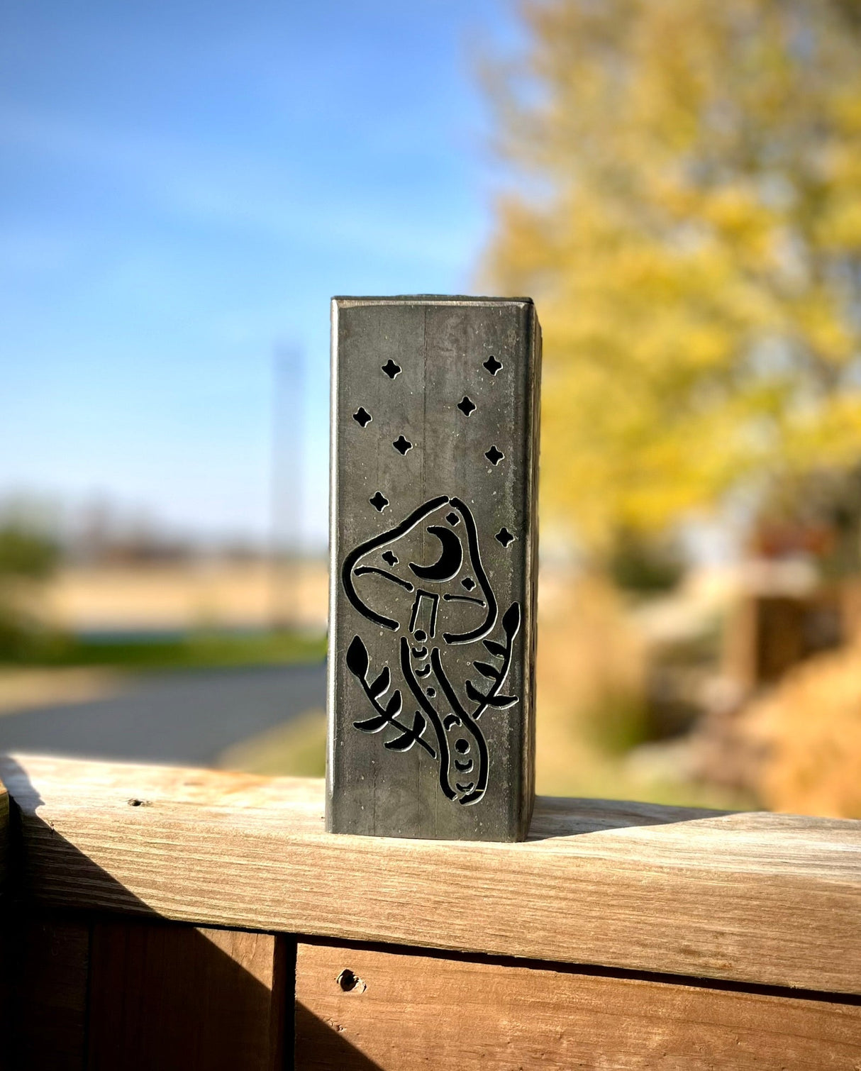 Fungi Solar Tube Lights - Steel Mushroom Lights