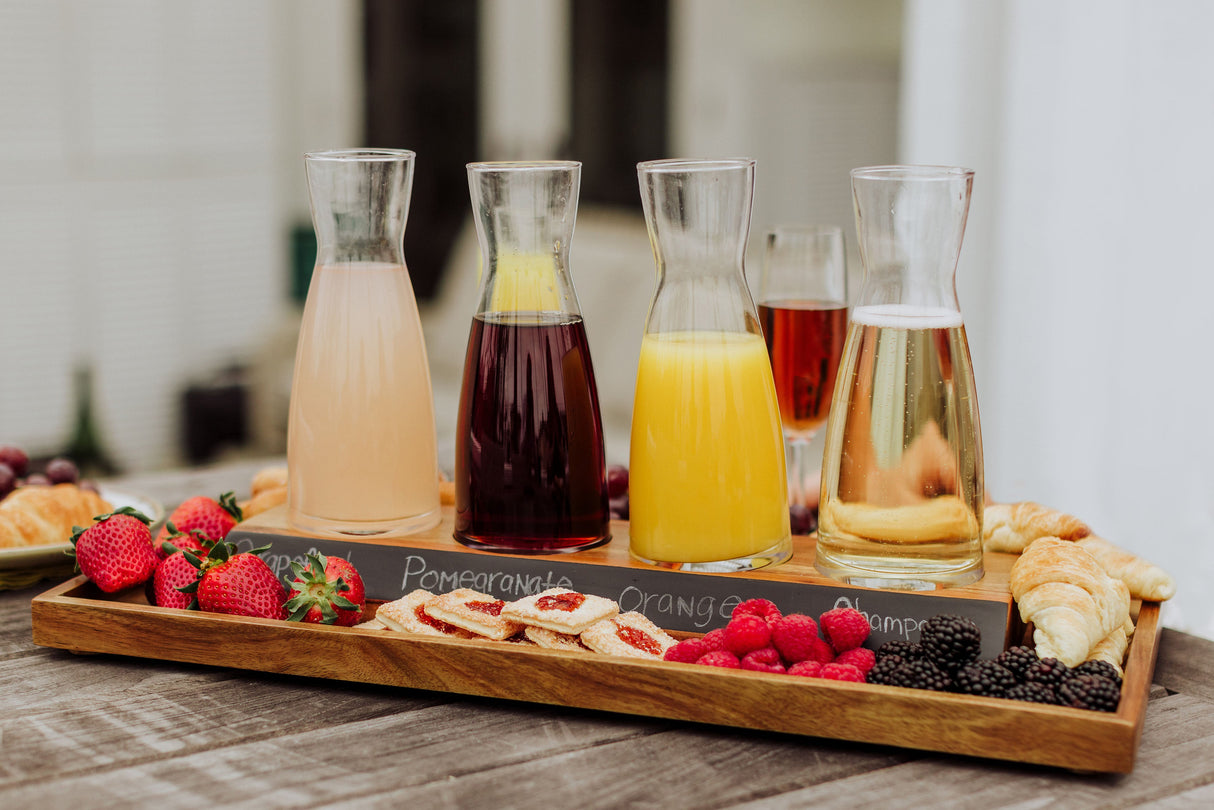 Cava Wine Tasting Kit with 4 Glass Carafes