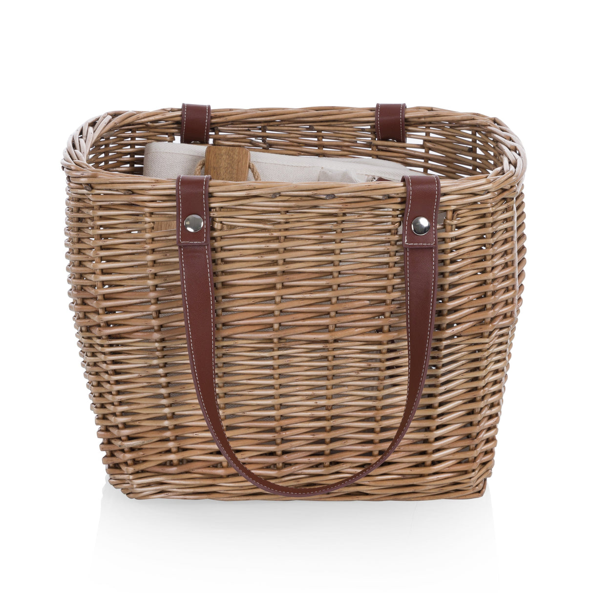 Terrabella Earth Friendly Handwoven Picnic Basket Set for 2