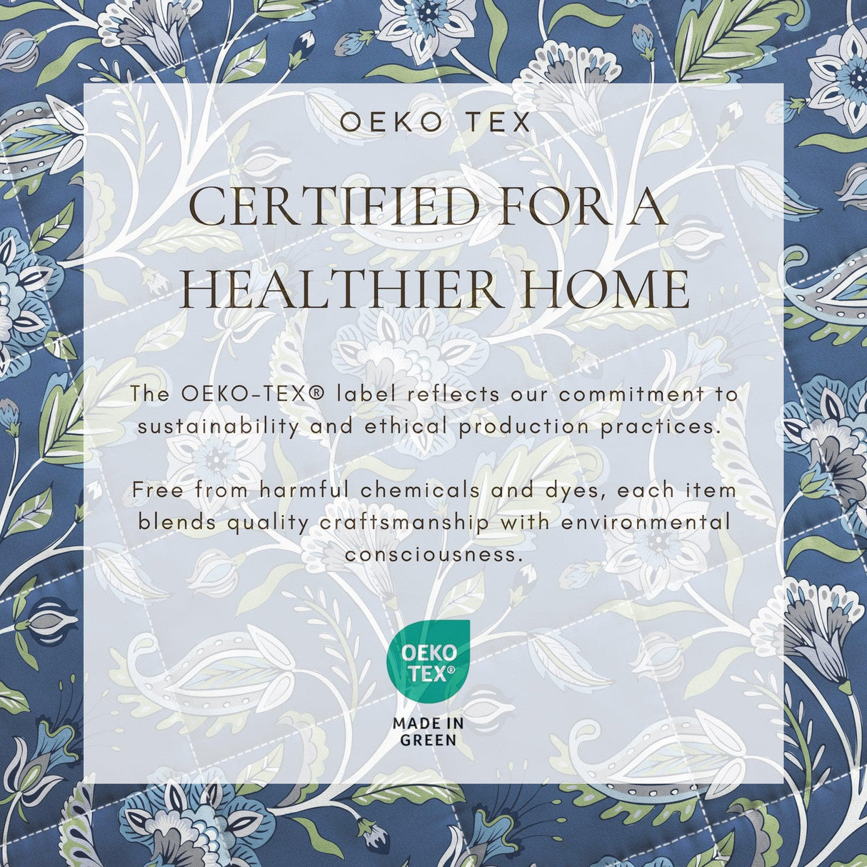 Indira Floral Boho Printed Cotton Quilt Set