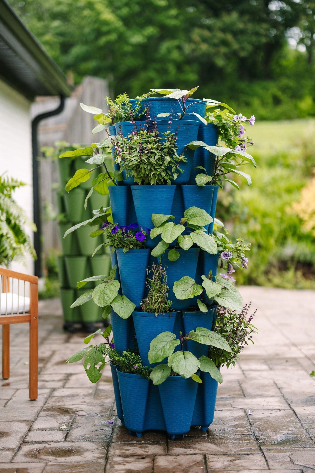 5 Tier GreenStalk Garden Original Vertical Planter - Basket Weave Texture