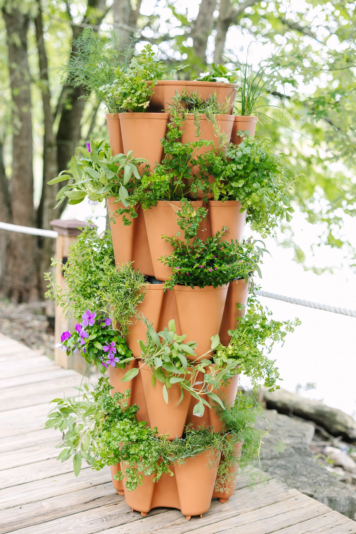 5 Tier GreenStalk Garden Original Vertical Planter - Basic Texture