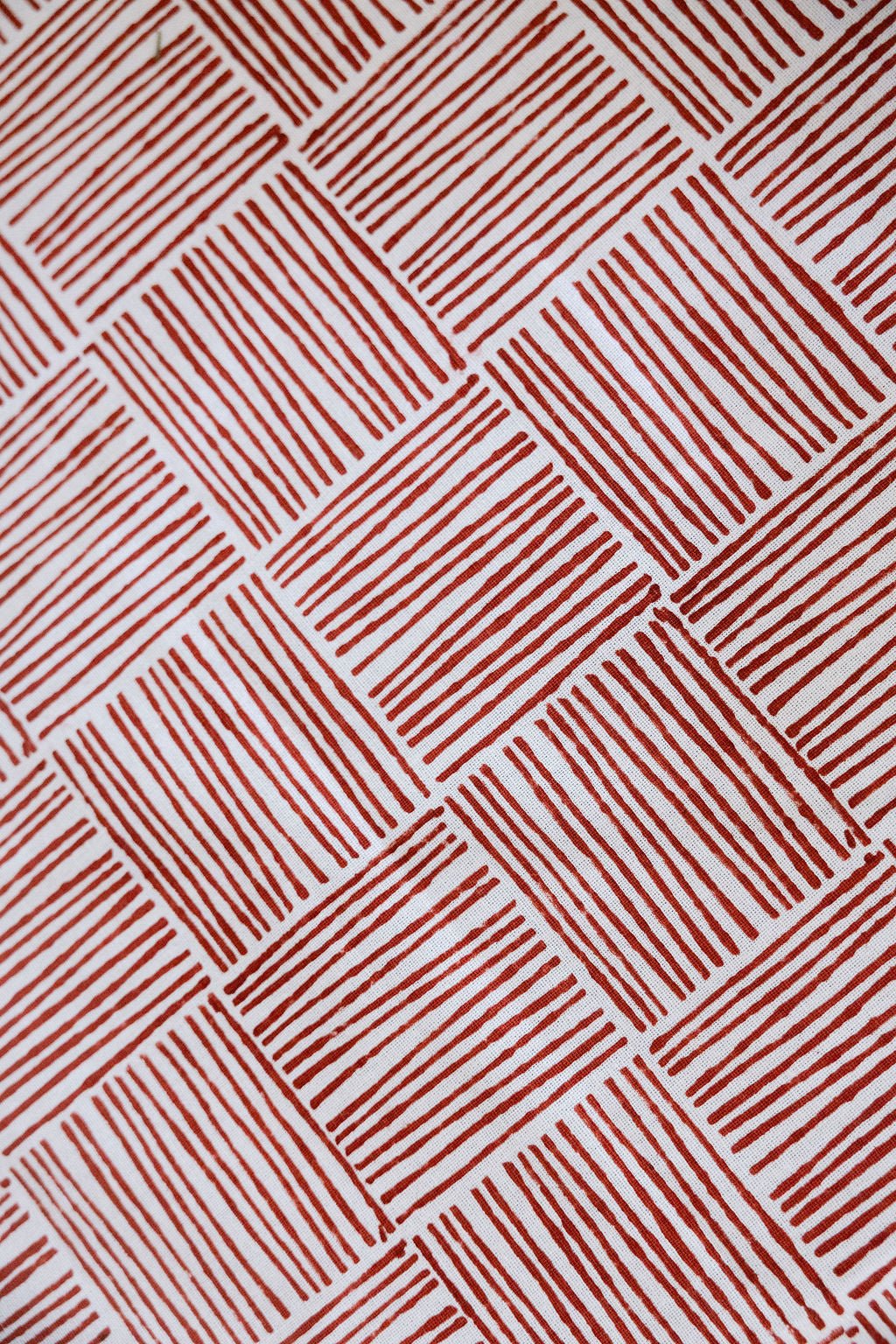 Table Runner — Red Stripe, 100% Cotton