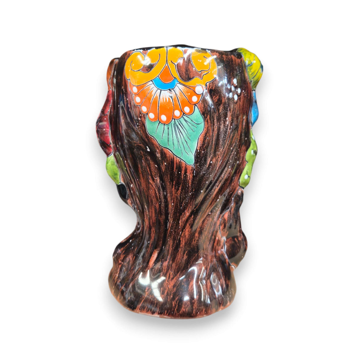 Colorful Talavera Skull Planter