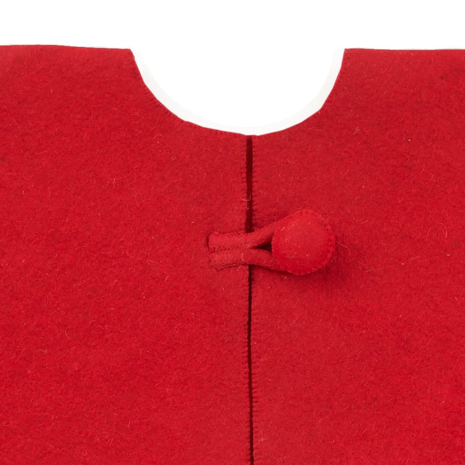 Handmade Candy Canes Red Felt Christmas Tree Skirt Felt 60" Arcadia Home