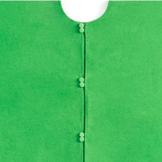 Handmade Green Confetti Border Christmas Tree Skirt Wool 60" Arcadia Home