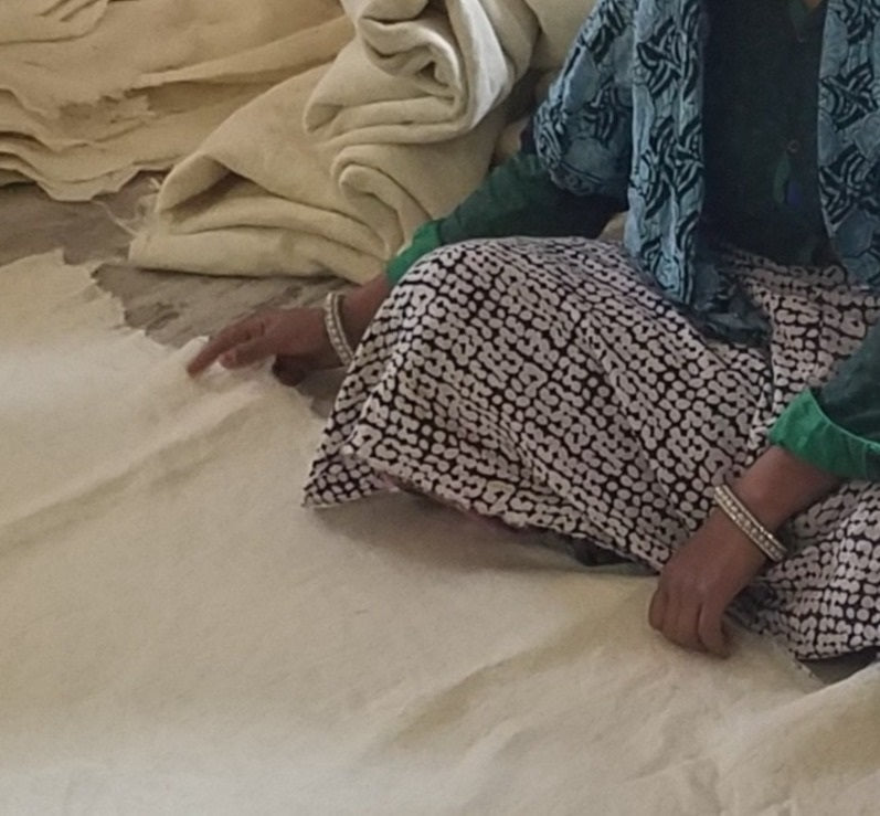 Handmade Christmas Tree Skirt Felt - Greenery Border Cream - 36"/60"/72" Arcadia Home