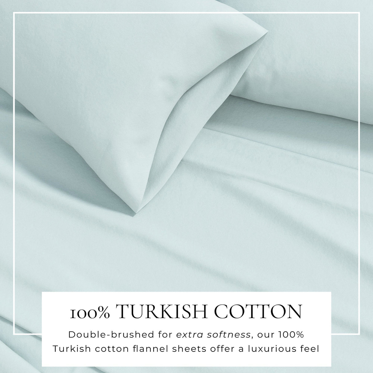4-Piece Cotton Solid Flannel Sheet - Nordic Collection