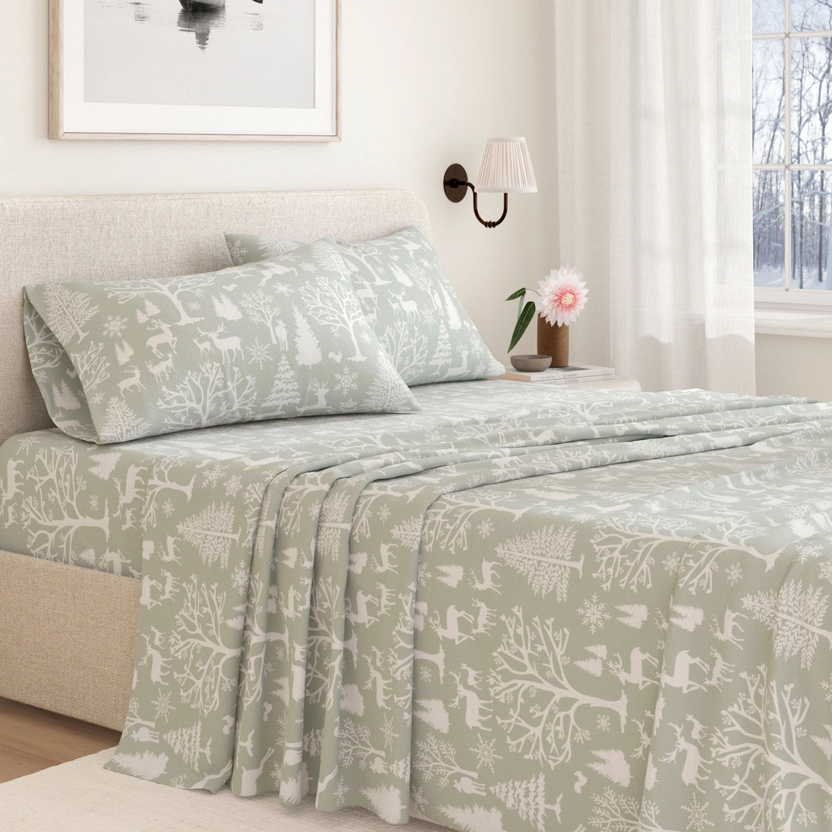 4-Piece Turkish Cotton Flannel Sheet - Lakeview Collection