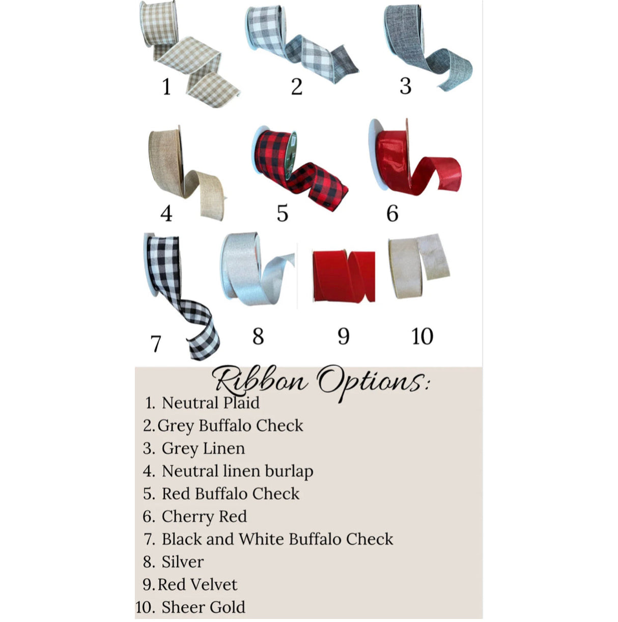 Mini Christmas Cabinet Wreath