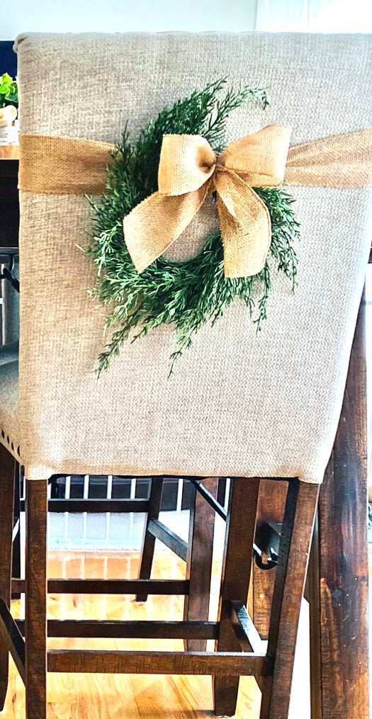 Mini Christmas Cabinet Wreath
