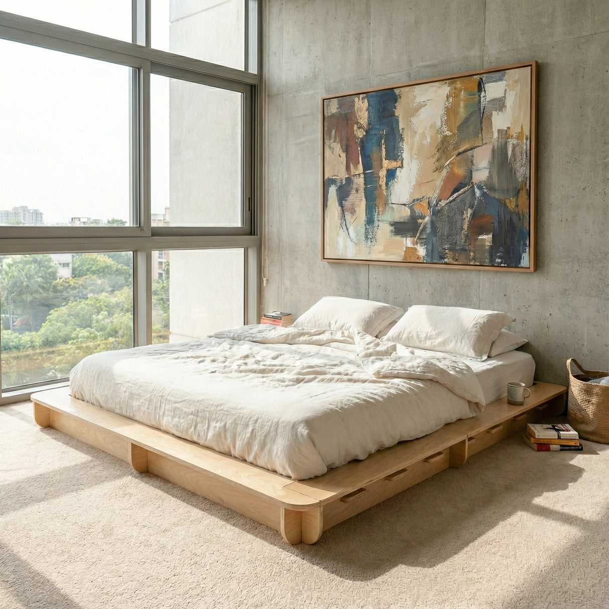 Abi Birch Bed Platform