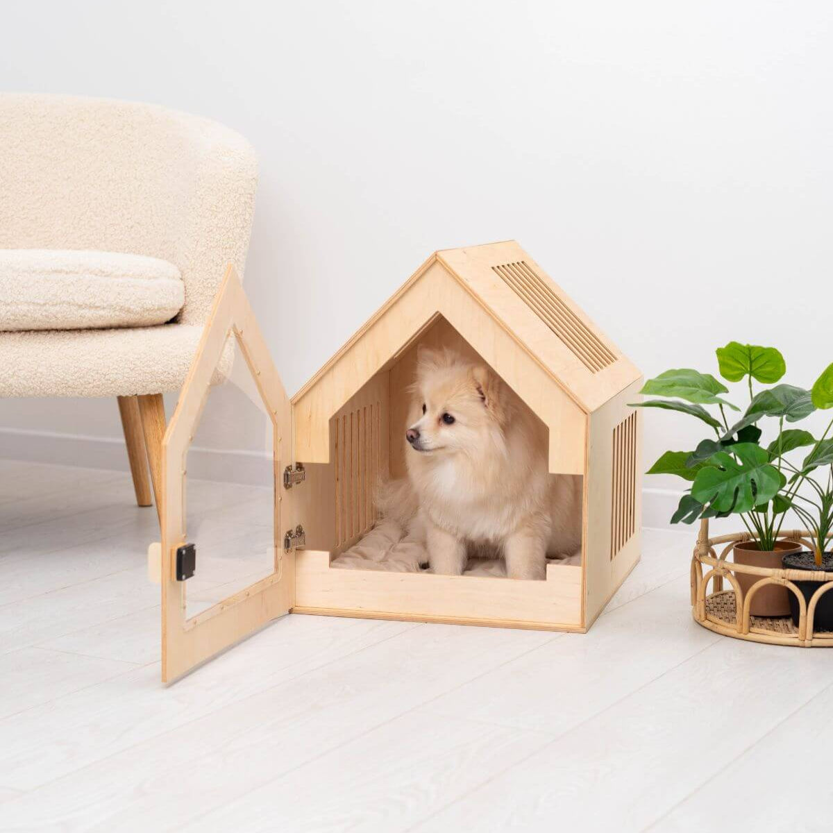 Wooden Indoor Dog House