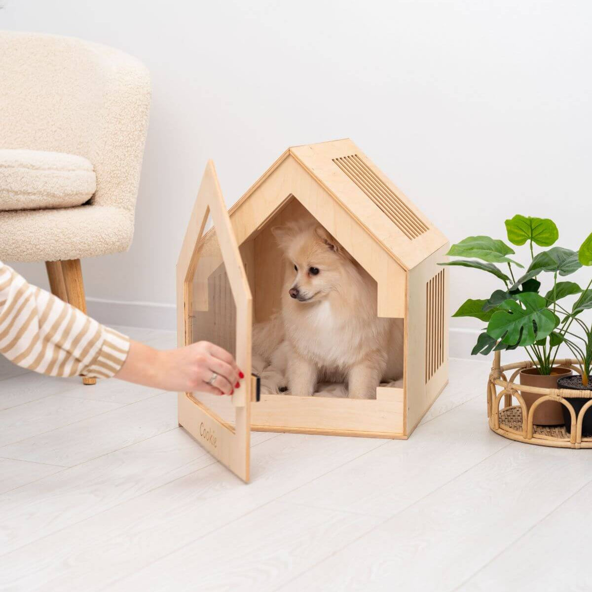 Wooden Indoor Dog House