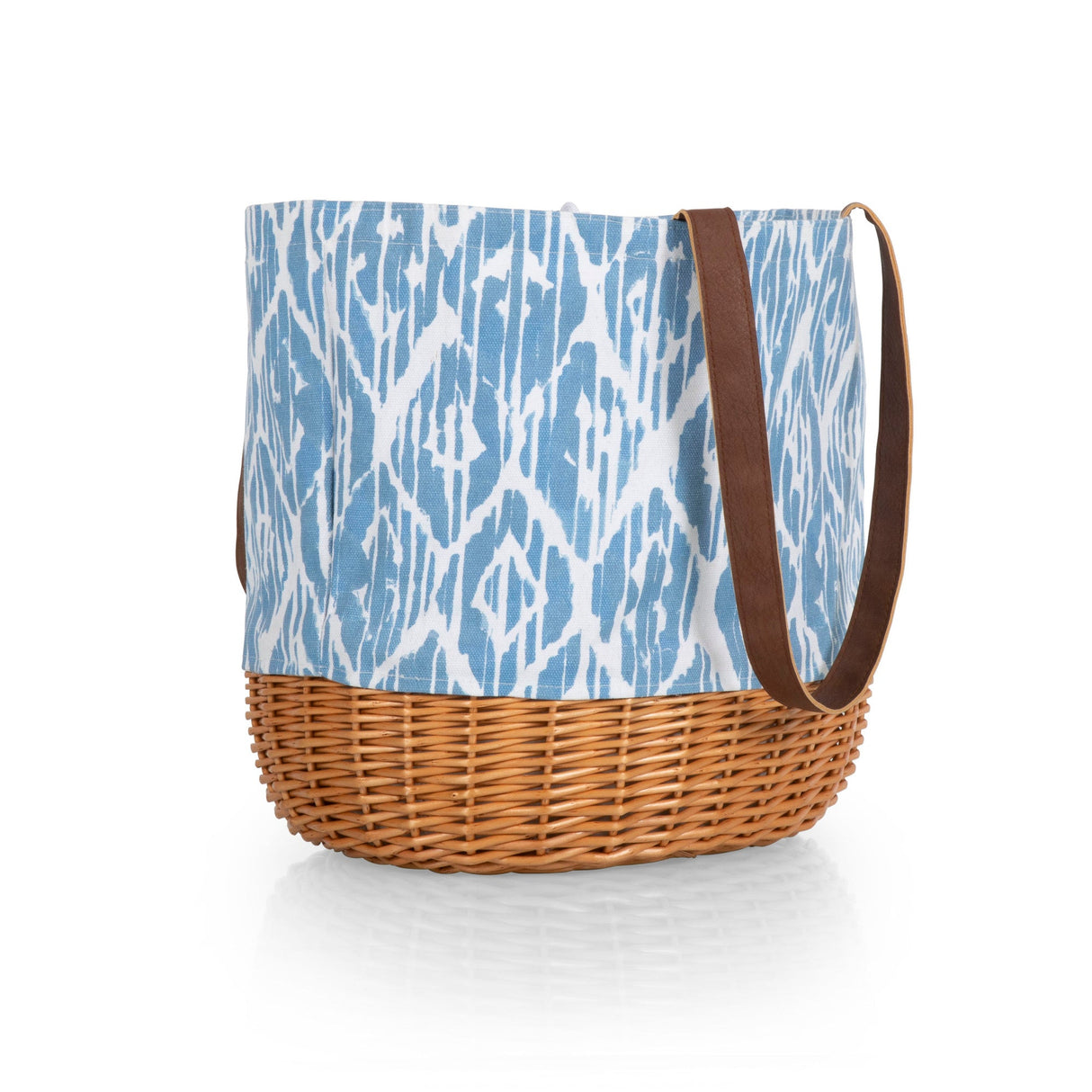 Coronado Canvas and Willow Basket Tote