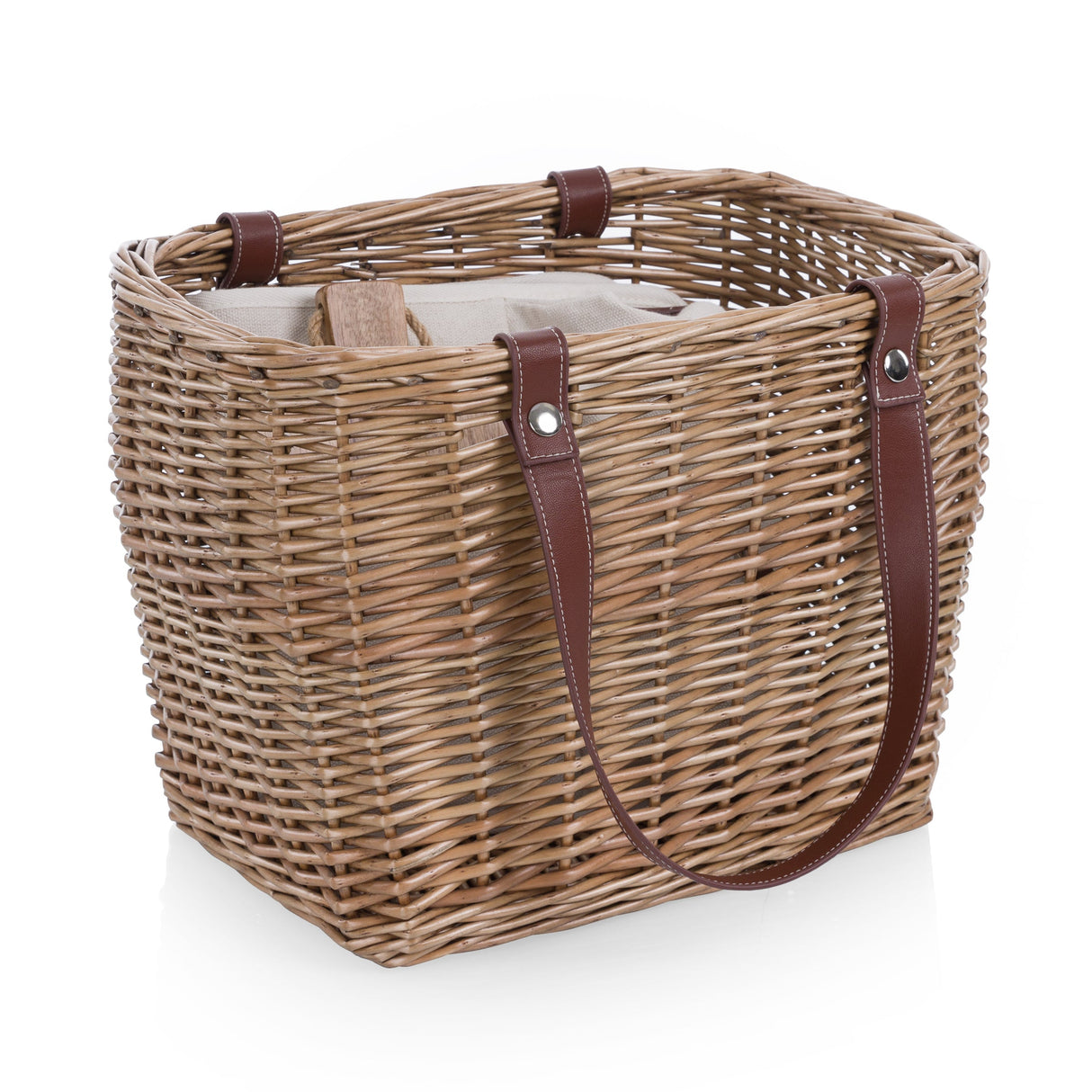 Terrabella Earth Friendly Handwoven Picnic Basket Set for 2