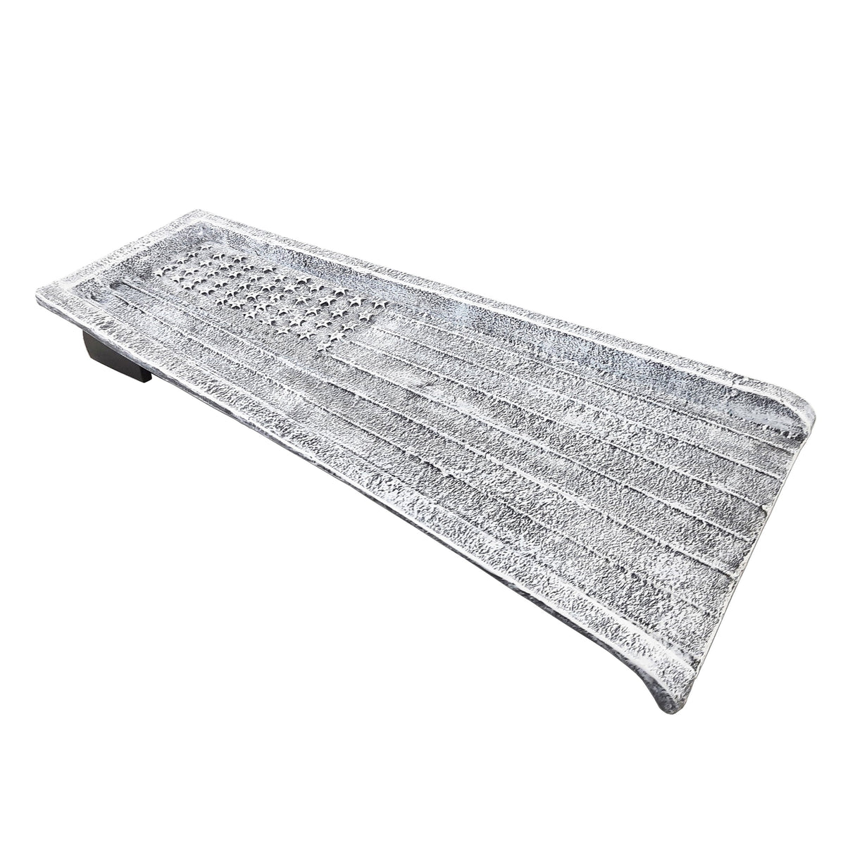 American Flag Cast Aluminum Downspout Splash Block