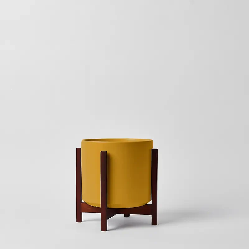 Solid Goods Ceramic Cylinder– With or Without Mahogany Stand