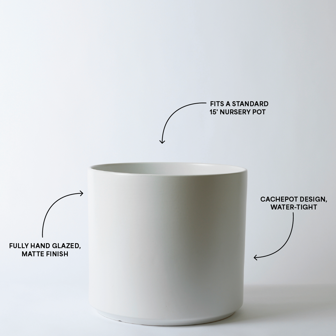 Solid Goods Ceramic Cylinder– With or Without Mahogany Stand