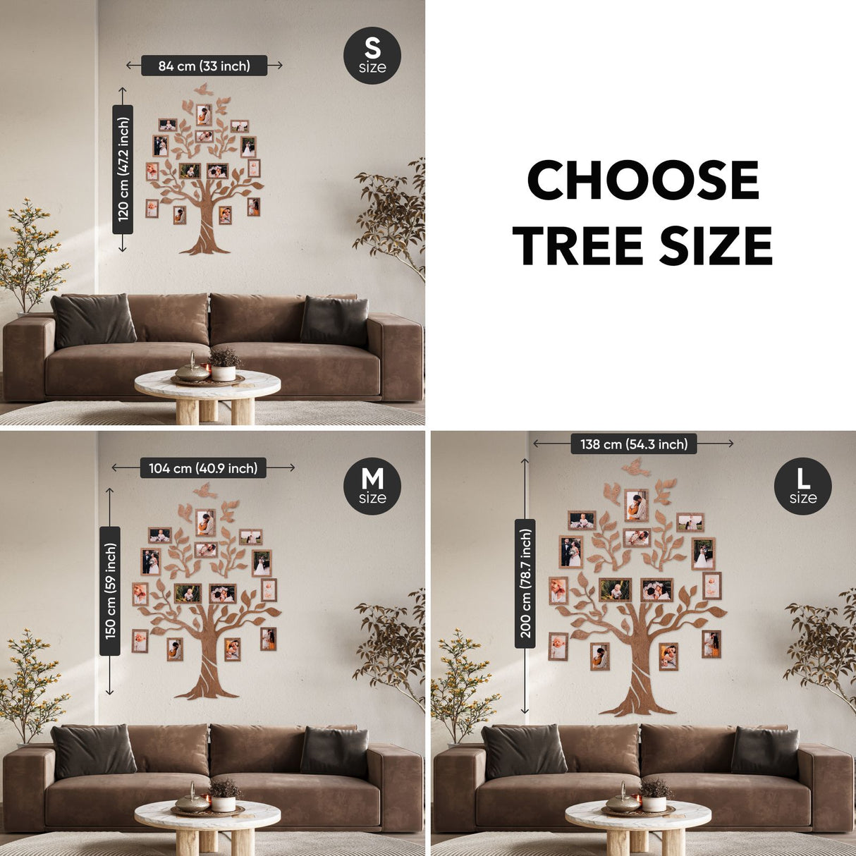 Wooden LED Family Tree - Nova
