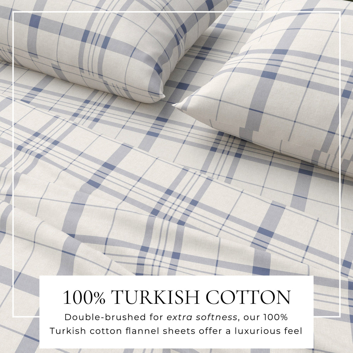 Turkish Cotton Flannel Sheet Set - Plaid & Stripe Collection