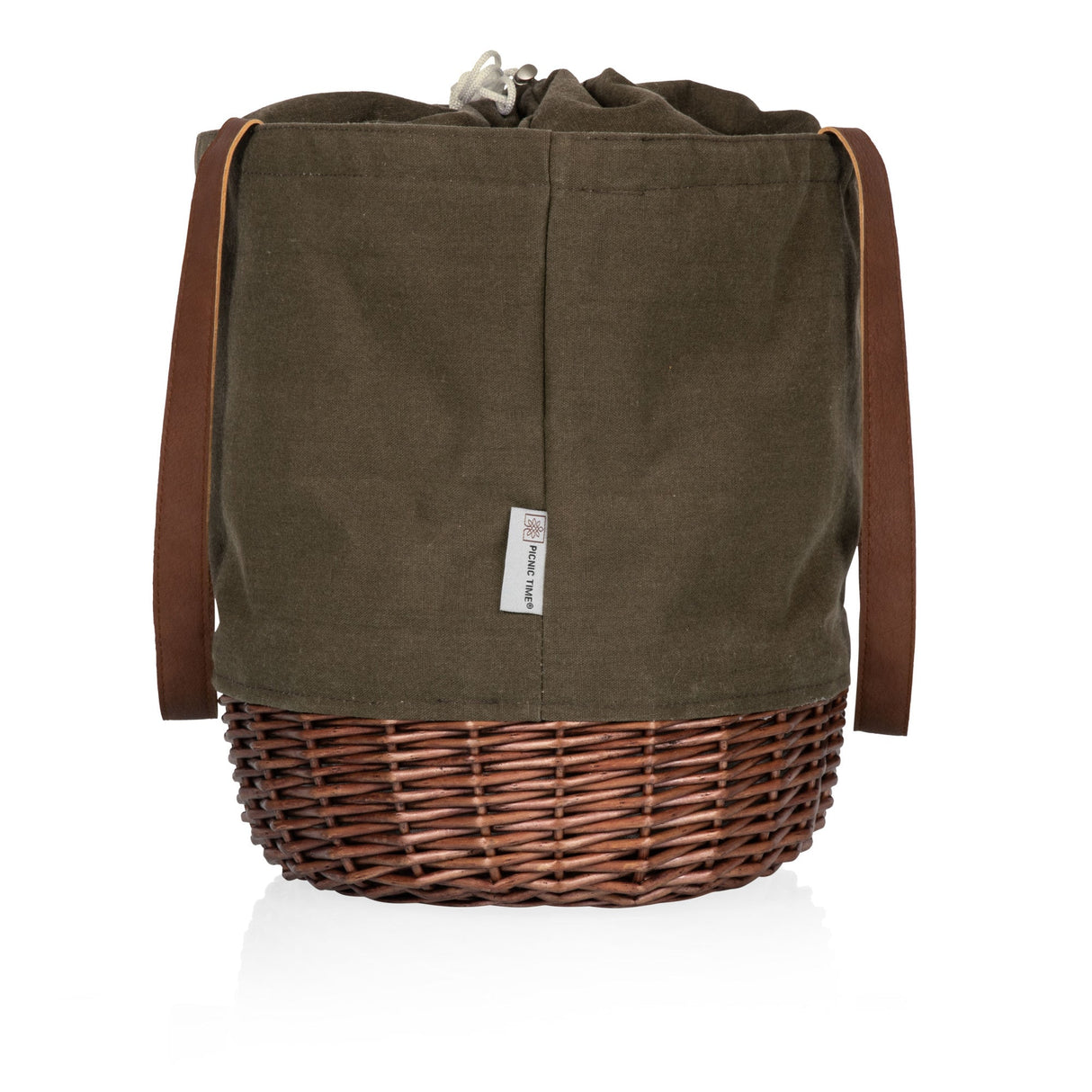 Coronado Canvas and Willow Basket Tote