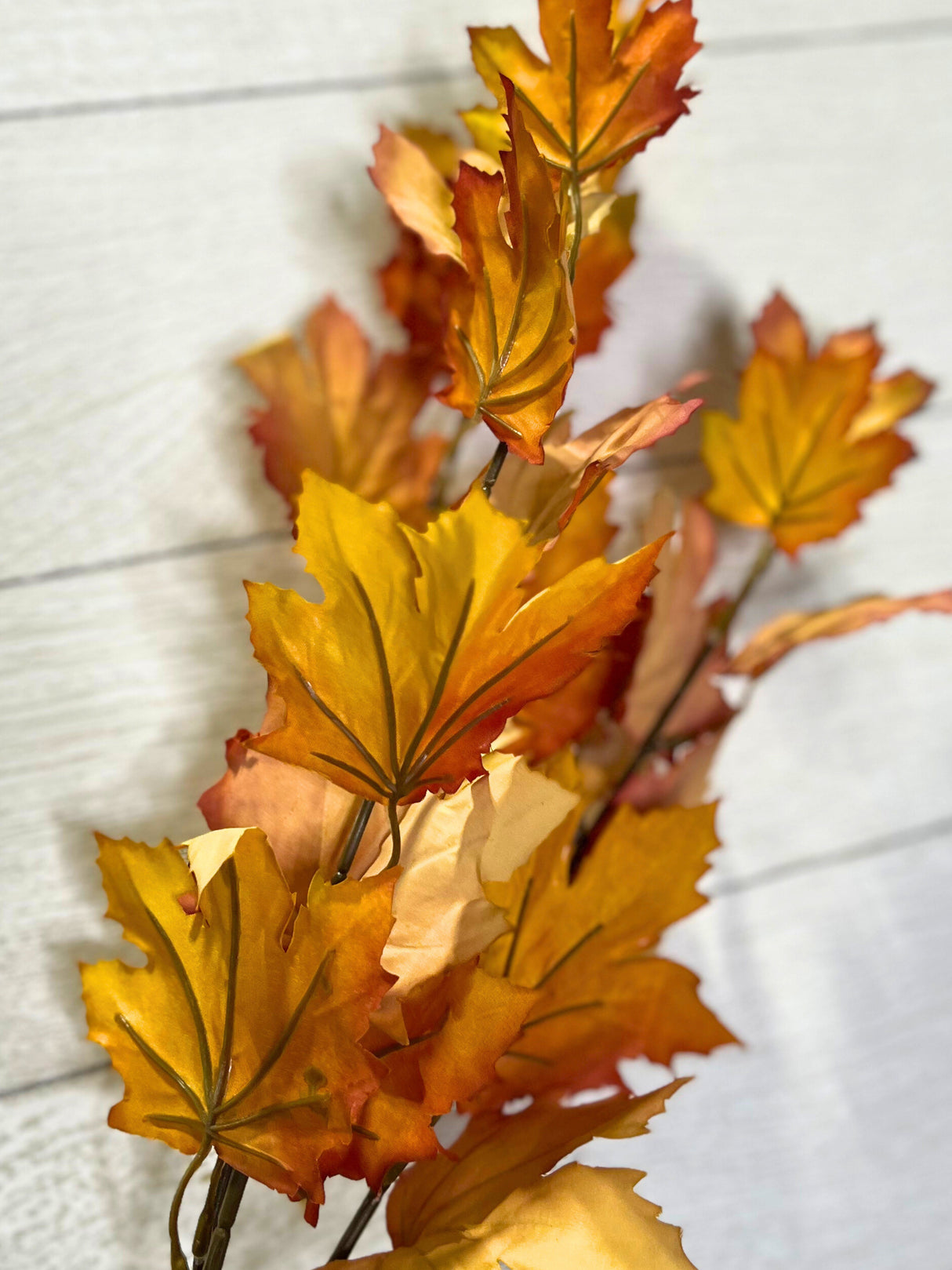 Artificial Autumn Maple Leaf Stems