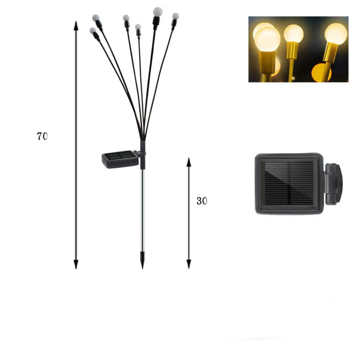 Outdoor Solar Garden Lights with LED for Lawn & Garden