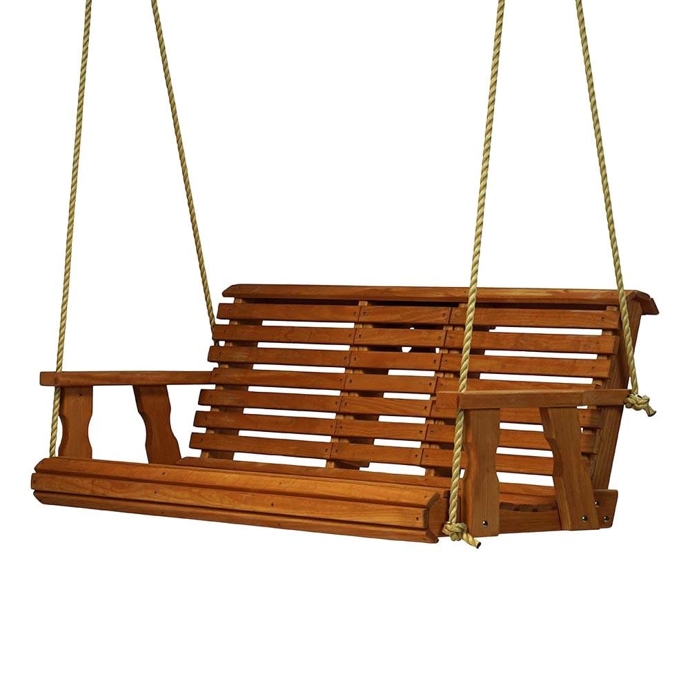 Porchgate Amish Heavy Duty Rollback Console Porch Swing