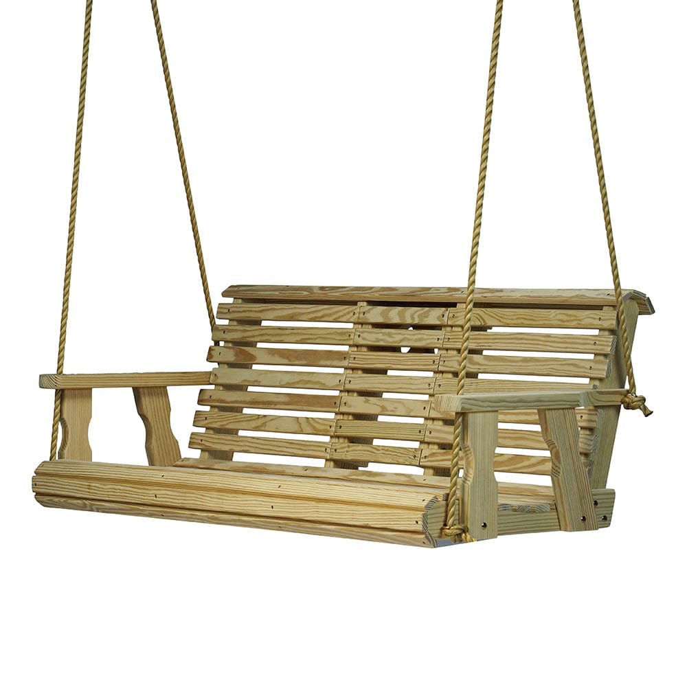 Porchgate Amish Heavy Duty Rollback Console Porch Swing