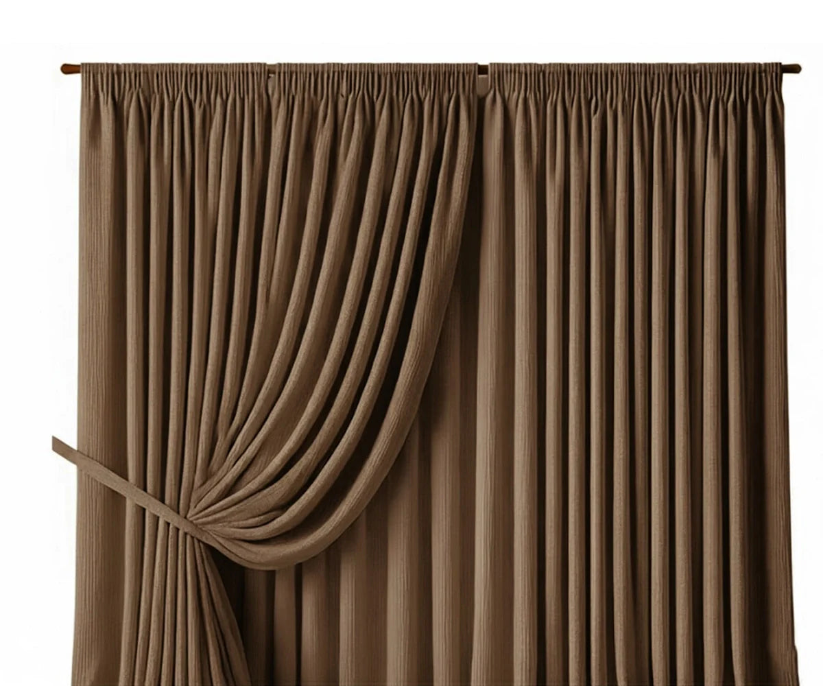 Dark Beige Blackout Curtains