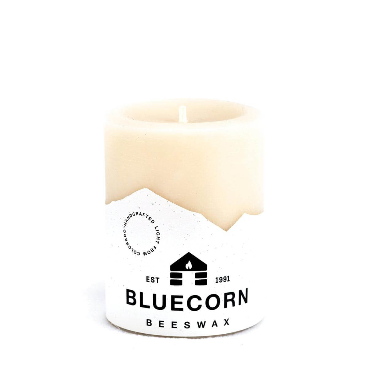 Ivory Pure Beeswax Pillar Candles