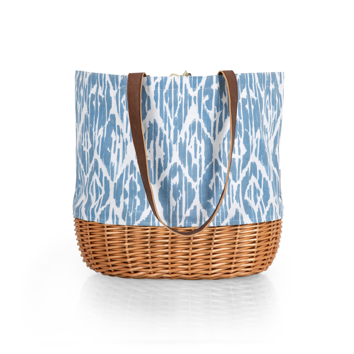 Coronado Canvas and Willow Basket Tote