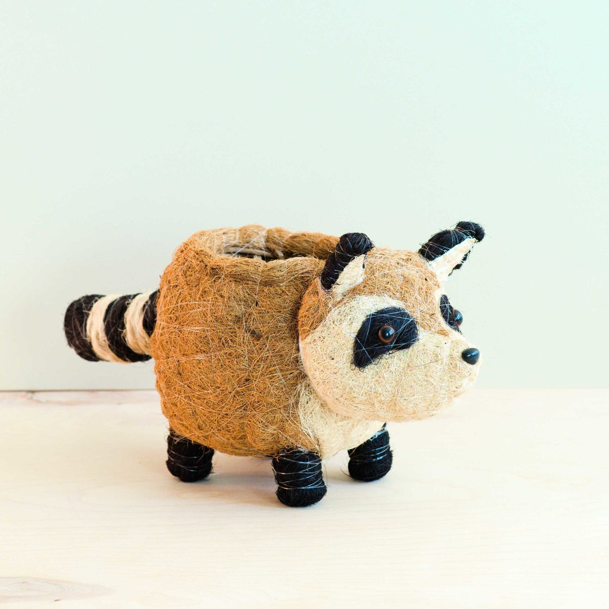 Raccoon Planter - Handmade Plant Pot