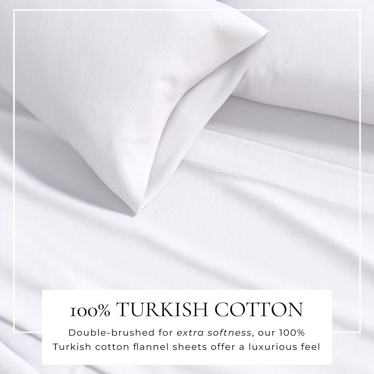 4-Piece Cotton Solid Flannel Sheet - Nordic Collection