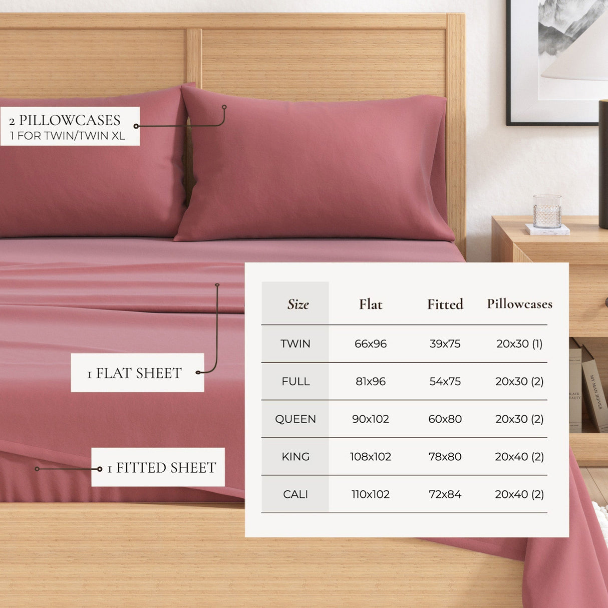 4-Piece Cotton Solid Flannel Sheet - Nordic Collection