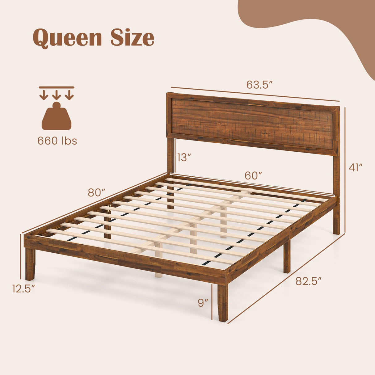 Twin/Full/Queen Bed Frame