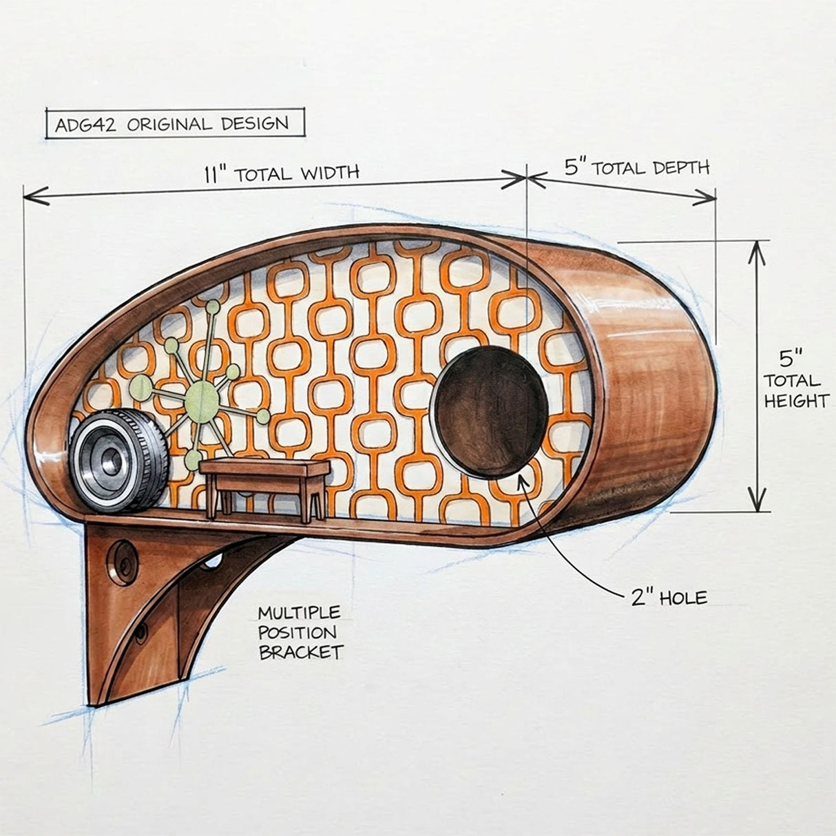 Mid-Century Retro RV Park Birdhouses