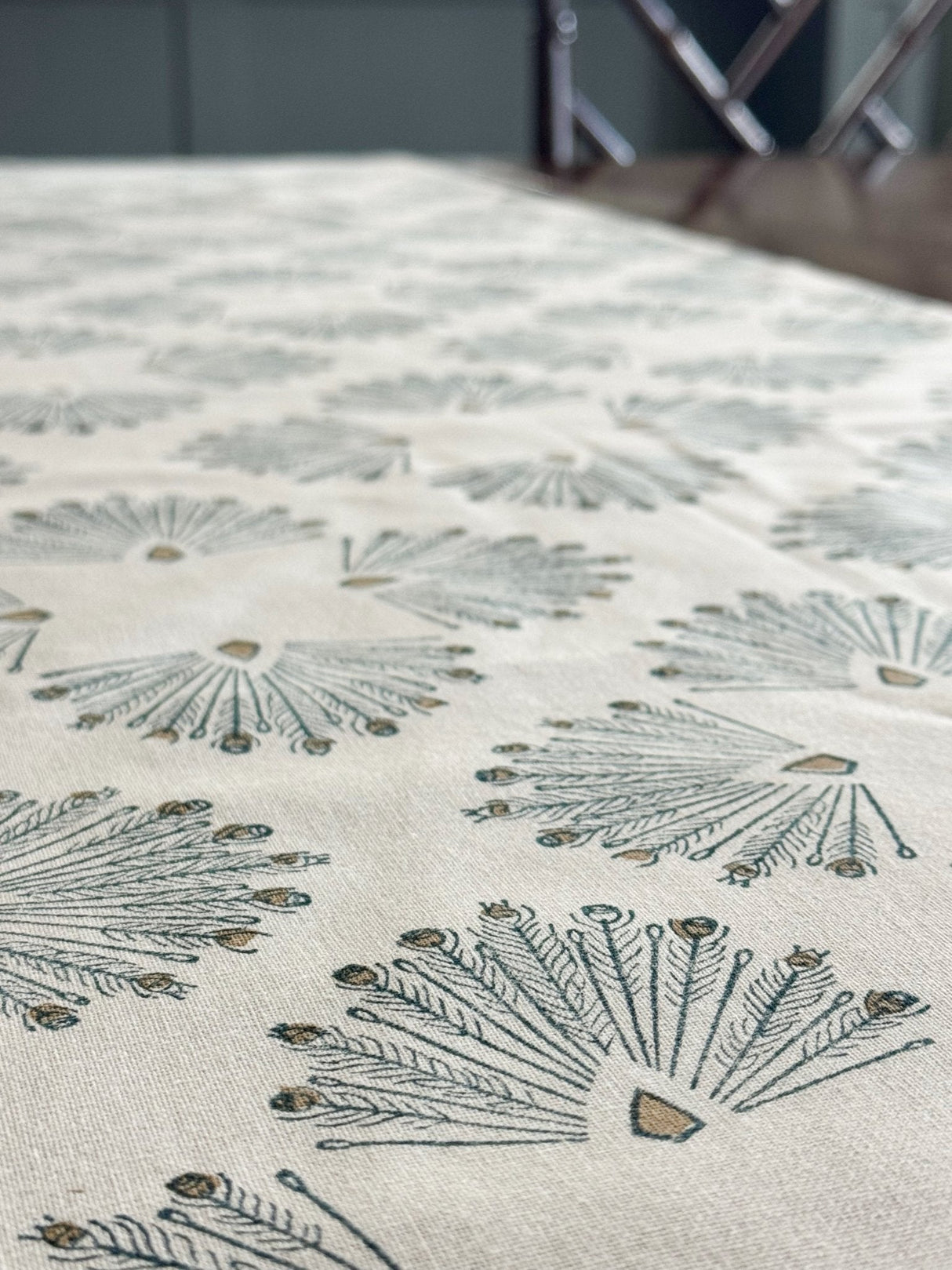 Peacock Paradise Table Runner