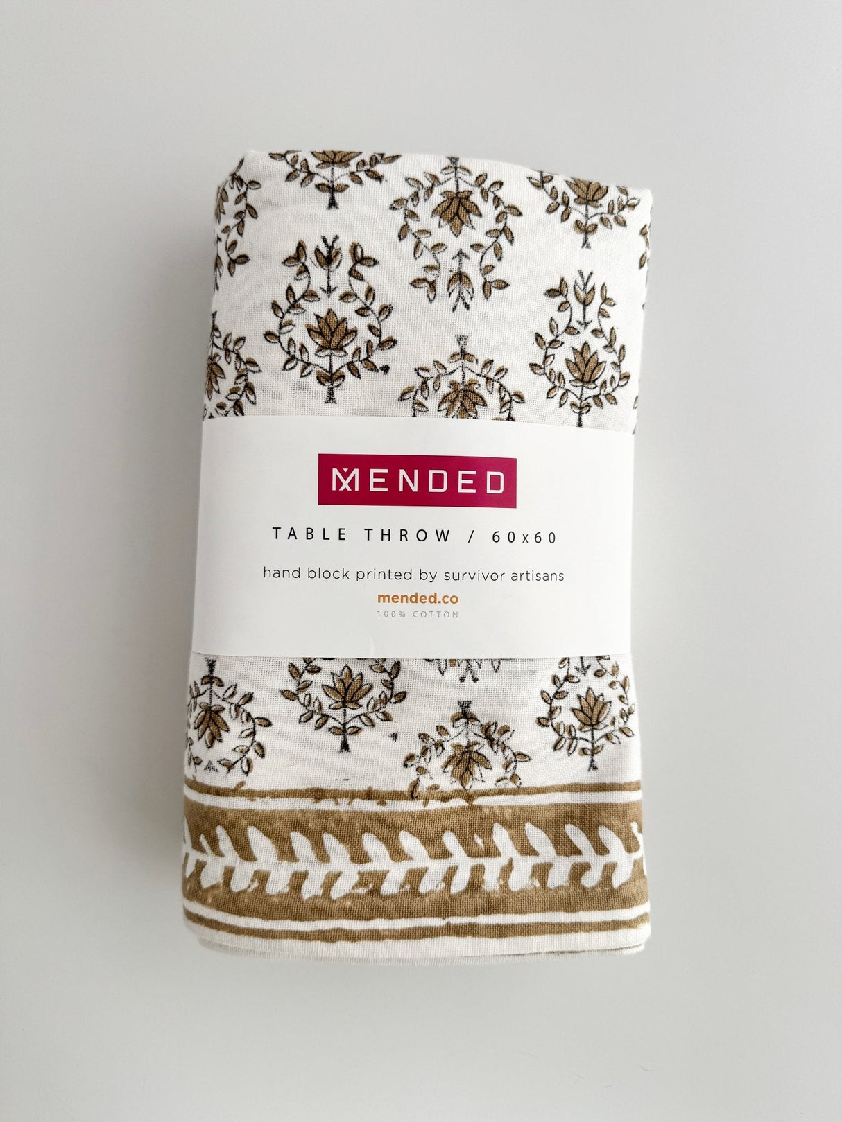 Lotus Table Throw