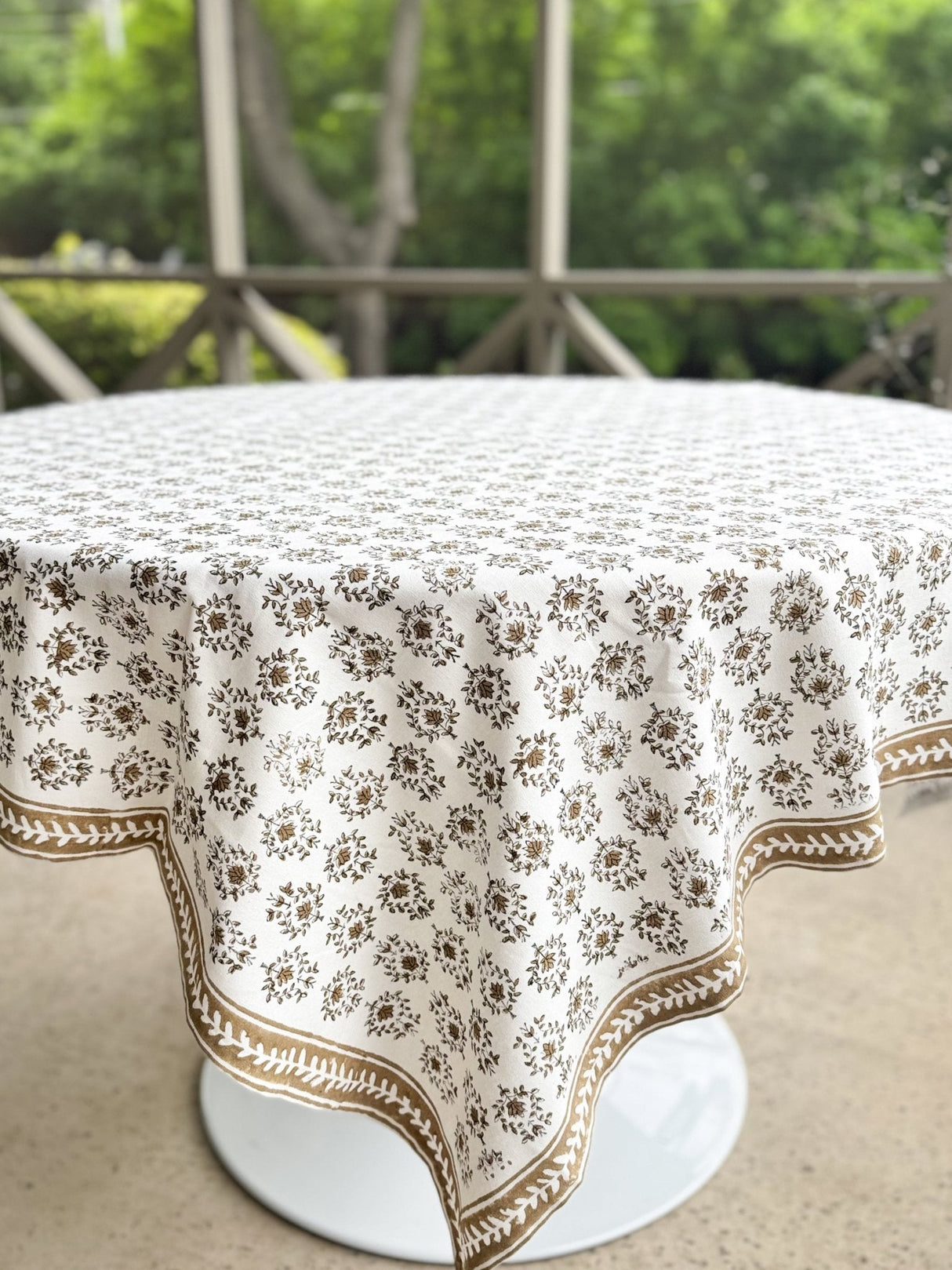 Lotus Table Throw
