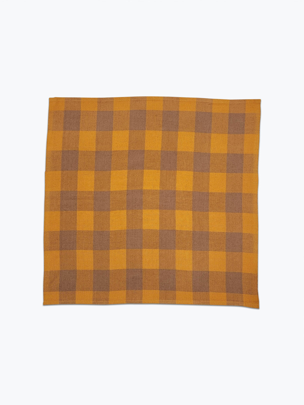 Big Gingham Napkin Pair - Turmeric