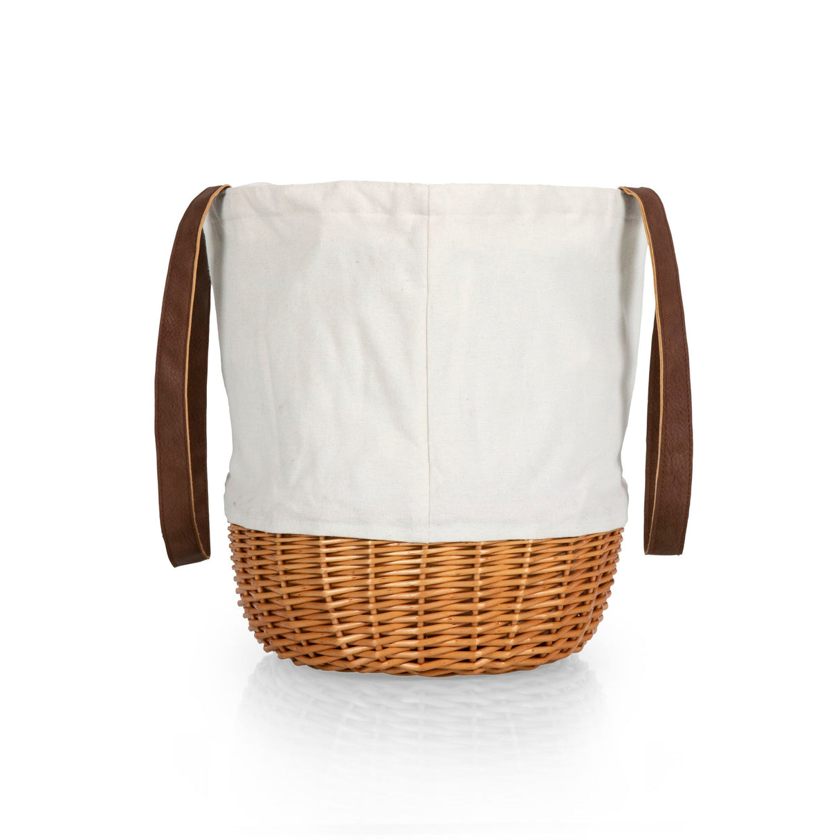 Coronado Canvas and Willow Basket Tote