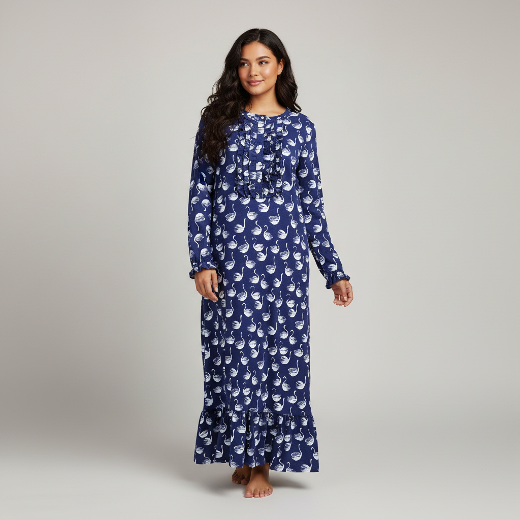 Women's Flannel Long Gown