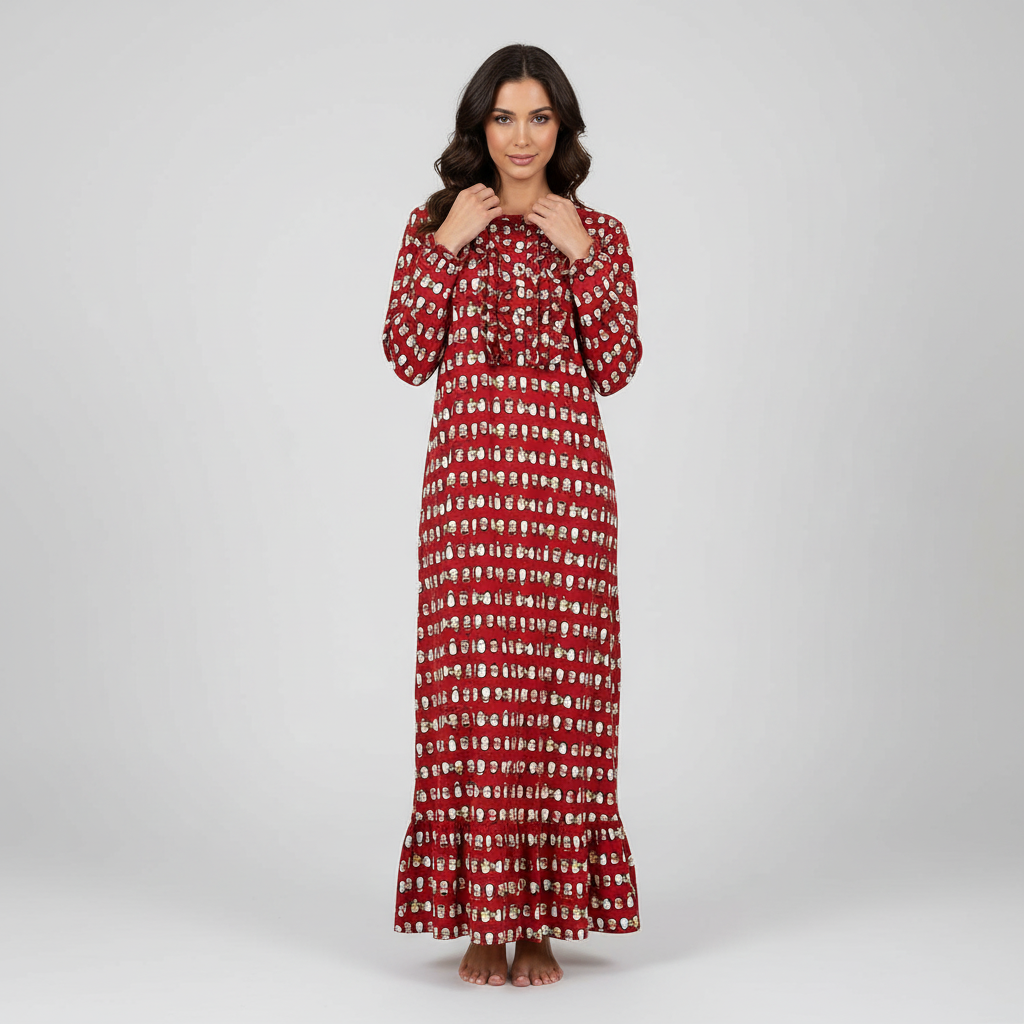 Women's Flannel Long Gown