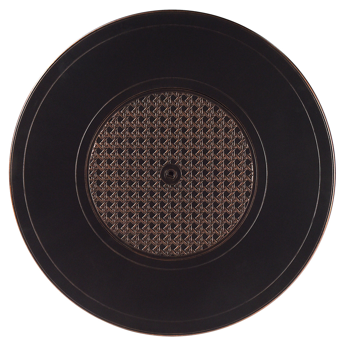 Black Aluminum Fire Table Set with Four Deep Seating Loveseats